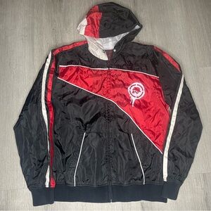 Metal Mulisha Y2K Black/Red Zip-up Windbreaker Jacket